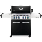 Napoleon Prestige 500 4 Burner Propane Grill w/ Rotisserie & Side Burner - Black