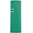UNIQU Classic Retro 11 Cu. Ft. Top Freezer Refrigerator — Ocean Mist Turquoise