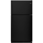 Whirlpool 20.5 CuFt Top Freezer Refrigerator in Black