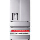 LG 29 CuFt Standard-Depth MAX™ 4-Door French Door Refrigerator in Stainless Steel