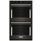 KitchenAid 27" Double Wall Ovens with Air Fry Mode - Black Stainless Steel