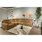 Global Furniture Arizona Power Reclining Sectional - Caramel