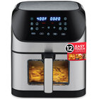 Kitchen Elite 8QT Digital Air Fryer in Stainless Steel with Window