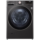 LG 4.5 CuFt Smart Steam Front Load Black Steel Washer with 360° TurboWash™