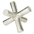 UMA Home Decor Silver Aluminum Abstract Jack Sculpture