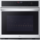 LG 30" Smart Self-Cleaning Convection Single Wall Oven in Stainless Steel with Air Fry and SmoothTouch® Glass Controls