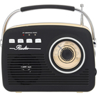 SuperSonic Retro Portable AM/FM Radio with Bluetooth - Black