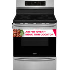 Image of product - 5.4 CuFt Freestanding Induction Range in Stainless Steel with Air Fry and Steam Clean