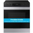 Samsung Bespoke 6.3 CuFt Smart Slide-In Electric Range in Stainless Steel