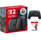Nintendo Switch 2 Gaming Console Bundle with Pro Controller & microSD Express Card - 256GB