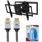 Vidao Full Motion Wall Mount, 2 Meter Ultra High-Speed HDMI Cable with Screen Cleaning Kit