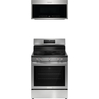 Frigidaire Gallery 5.3 CuFt Freestanding Electric Range with 1.9 CuFt 1000 Wattage Over-The-Range Microwave in Stainless Steel