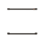 Cafe 30" Double Wall Oven Handles - Brushed Black