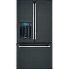 Cafe 27.7 Cu. Ft. Smart French-Door Refrigerator with Hot Water Dispenser - Matte Black