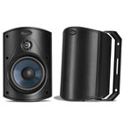 Polk Audio Weather Outdoor Loudspeakers Pair with 4.5" Drivers and 3/4" Tweeters - Black