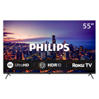 Philips 55" 6000 Series 4K UltraHD HDR Smart Roku TV
