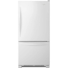 Whirlpool 18.7 Cu. Ft White 2 Door Bottom Freezer Refrigerator