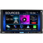 Image of product - 7" 2-DIN AM/FM Digital Media Receiver with Apple CarPlay and Android Auto, Built-in Bluetooth, Push-to-Talk Voice Assistant, USB Input with 1.5 Charging and 240 Watts (60 Watts x 4) MOSFET Power