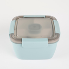 Spice by Tia Mowry 50 oz Thyme Stackable Bento Style Lunch Box in Mint