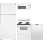 GE White Complete Kitchen Package