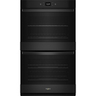 Whirlpool 27" Smart Self-Cleaning Electric True Convection Double Wall Oven in Black with Air Fry When Connected