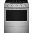 KitchenAid 5.0 Cu. Ft. 30" Wide Slide-in Gas Range with Even-Heat™ True Convection