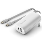 Image of product - BOOST↑CHARGE™ USB-C™ + USB-A Wall Charger 32W + USB to Lightning Cable