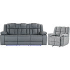 Global Furniture Ethan Power Reclining Sofa with a Free Britta Recliner