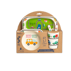 Image of product - 5-Piece Square Bamboo Fiber Kid Set - Automobiles