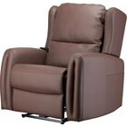 Lifesmart Power Recliner with Back Massage - Chocolate Brown