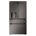 LG 29 CuFt Smart Standard-Depth MAX™ 4-Door French Door Refrigerator in Black Stainless