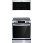 Frigidaire Gallery 6.2 CuFt 5-Element Freestanding Electric Range with 1.9 CuFt 1000 Wattage Over-The-Range Microwave in Stainless Steel