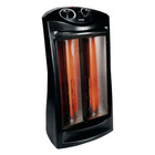 Image of product - Fan Forced Tower Infrared Quartz Heater In Black with Thermostat