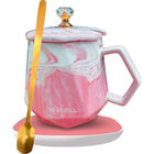 BWell Marbled Mug & Lid Warmer - Pink