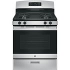 GE 4.8 Cu. Ft Freestanding Gas Range - Stainless Steel/Black