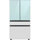 Samsung 23.0 CuFt Smart Bespoke Panel Ready 4-Door French-Door Refrigerator in Morning Blue with Beverage Center