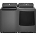 LG 4.1 CuFt Smart Top Load Washer with 7.3 CuFt Smart Electric Dryer in Monochrome Gray