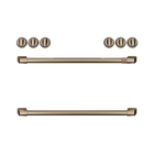 Cafe Front Control Electric Knobs and Handles - Brushed Bronze