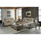 Signature Design by Ashley Camille Power Reclining Leather Sofa, Power Recliner, and Loveseat Set - Brown