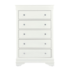 Global Furniture Pompei Chest - Metallic White