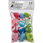 Savvy Tabby 12-Pack Knit Mice, Fur Mice & Ball Toys