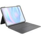 Logitech Touch Backlit Keyboard Case for Apple 13" iPad Air M2/M3 — Oxford Gray