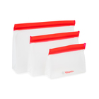 Image of product - Clear Reusable Food Storage Bags - Set of 3