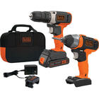 Black+Decker POWERCONNECT™ Cordless Drill & Impact Driver Kit