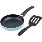 Core Home 2-Piece Mini Round Fry Pan with Slotted Turner Set