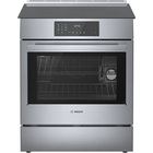 Bosch 4.6 CuFt Slide-In Induction Range in Stainless Steel with Self-Cleaning