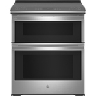 GE Profile 6.6 CuFt Smart Slide-In 5-Burner Electric Range in Stainless Steel with Air Fry