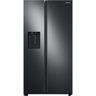Samsung 27.4 CuFt Large Capacity Side-By-Side Refrigerator in Black Stainless