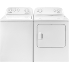 Whirlpool 3.5 CuFt Top Load Washer with 7.0 CuFt Electric Dryer with AutoDry™ Drying System in White