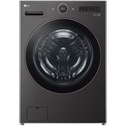 LG 5.0 CuFt Smart Steam Sanitize Electric Front-Load Washer in Black Stainless with TurboWash® 360° Technology